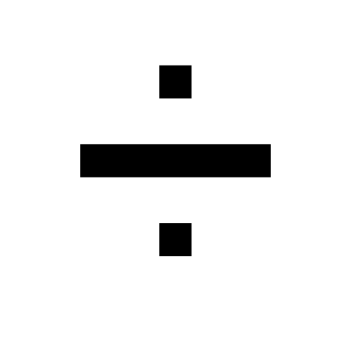 ➗ Emoji Domain black and white Symbola rendering