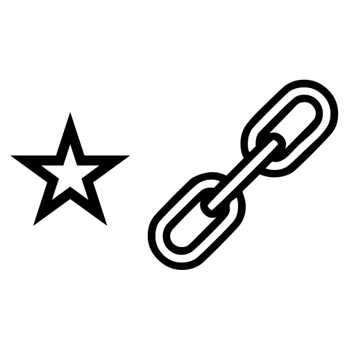 ⭐🔗 Emoji Domain black and white Symbola rendering