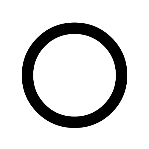 ⭕ Emoji Domain black and white Symbola rendering