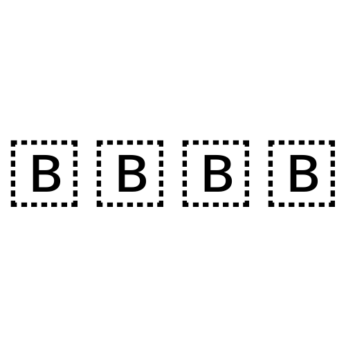 🇧🇧🇧🇧 Emoji Domain black and white Symbola rendering