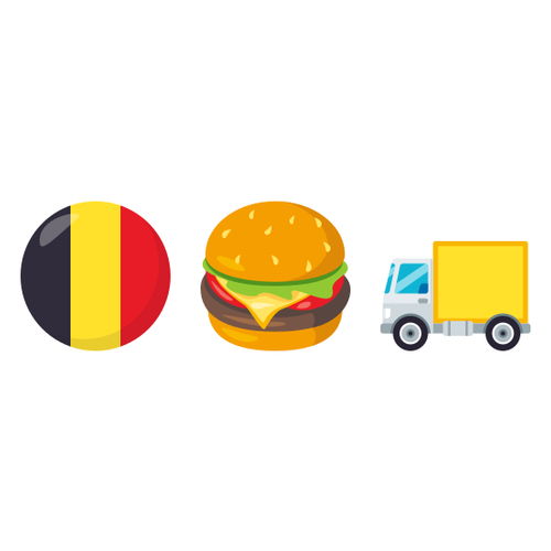 🇧🇪🍔🚚 Emoji Domain EmojiOne rendering