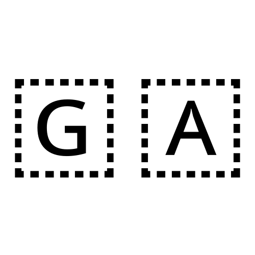 🇬🇦 Emoji Domain black and white Symbola rendering