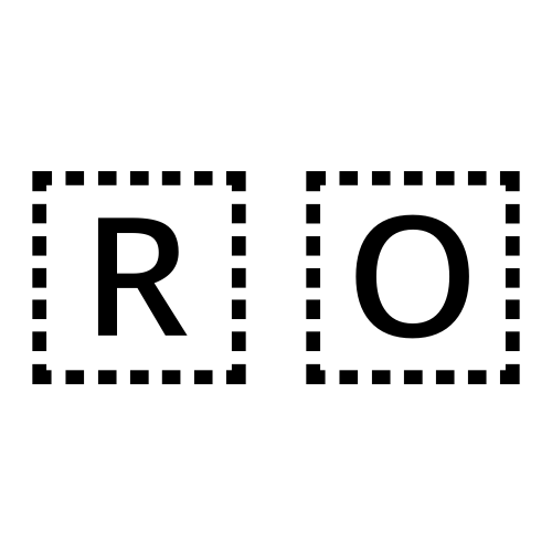 🇷🇴 Emoji Domain black and white Symbola rendering