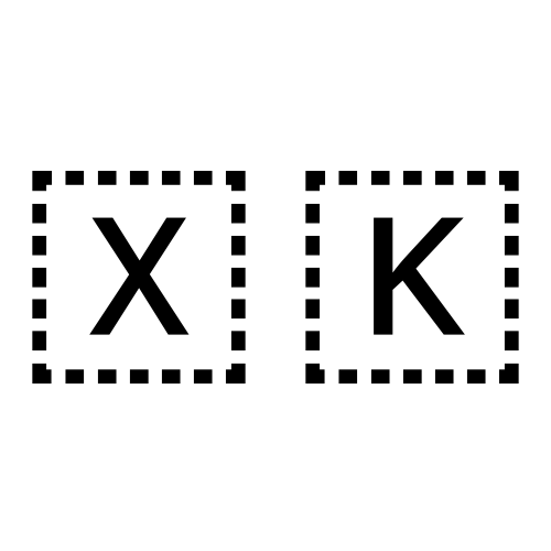 🇽🇰 Emoji Domain black and white Symbola rendering