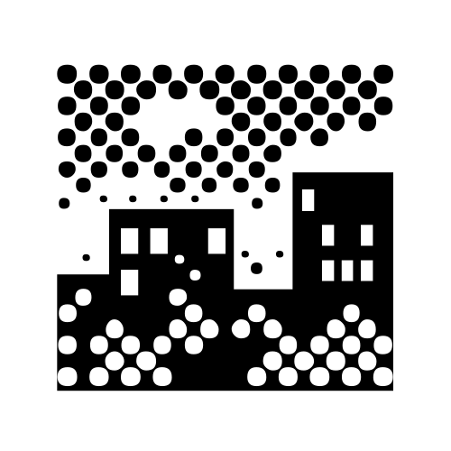 🌁 Emoji Domain black and white Symbola rendering