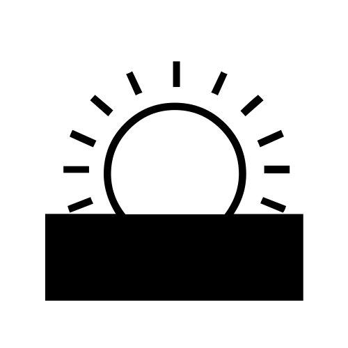 🌅 Emoji Domain black and white Symbola rendering