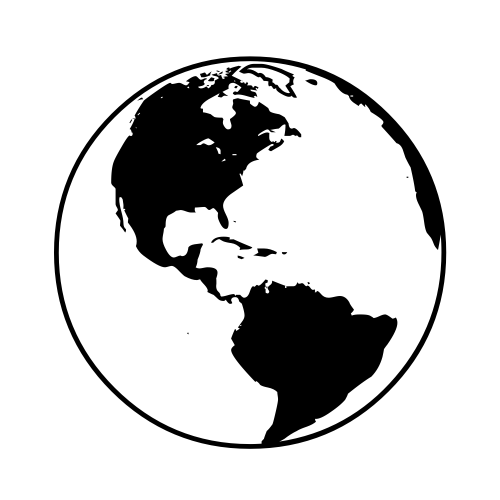 🌎 Emoji Domain black and white Symbola rendering