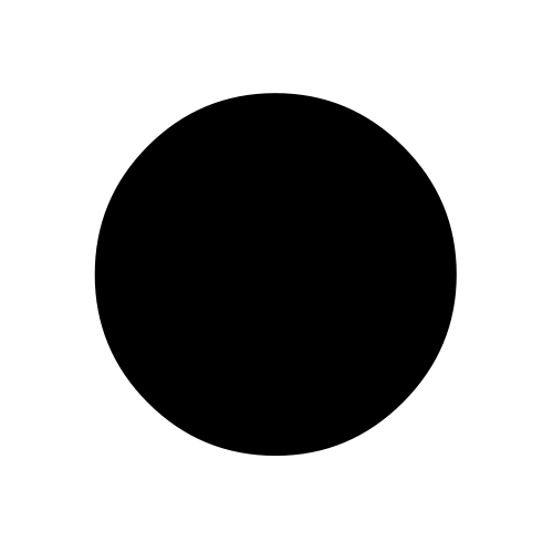 🌑 Emoji Domain black and white Symbola rendering