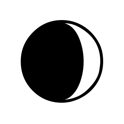 🌒 Emoji Domain black and white Symbola rendering