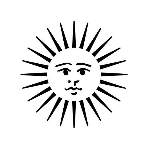 🌞 Emoji Domain black and white Symbola rendering