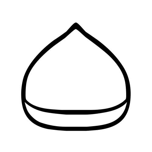 🌰 Emoji Domain black and white Symbola rendering