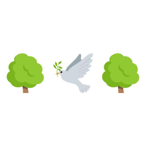 🌳🕊🌳 Emoji Domain EmojiOne rendering