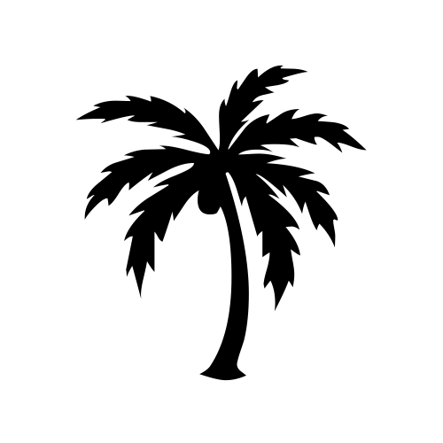🌴 Emoji Domain black and white Symbola rendering