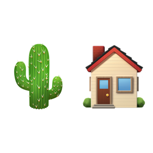 🌵🏠 Emoji Domain iOS rendering