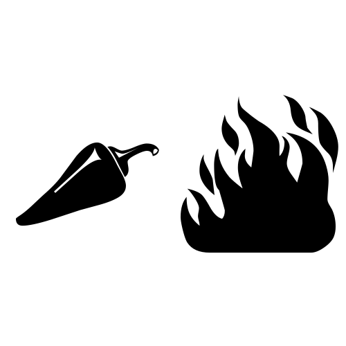 🌶🔥 Emoji Domain black and white Symbola rendering