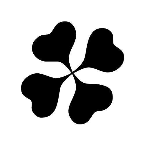 🍀 Emoji Domain black and white Symbola rendering