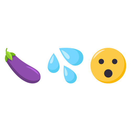 🍆💦😮 Emoji Domain EmojiOne rendering