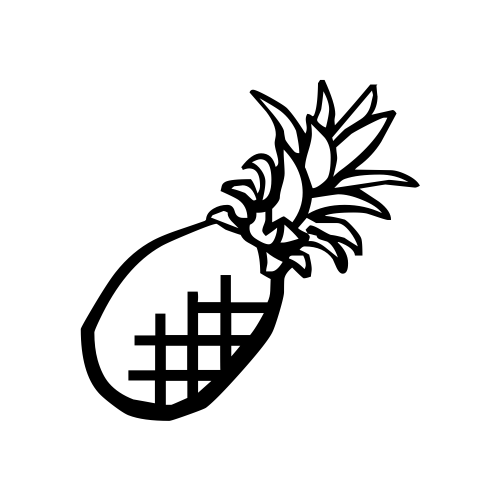 🍍 Emoji Domain black and white Symbola rendering