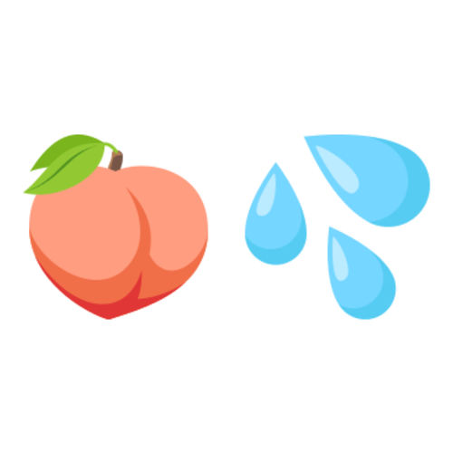 🍑💦 Emoji Domain EmojiOne rendering