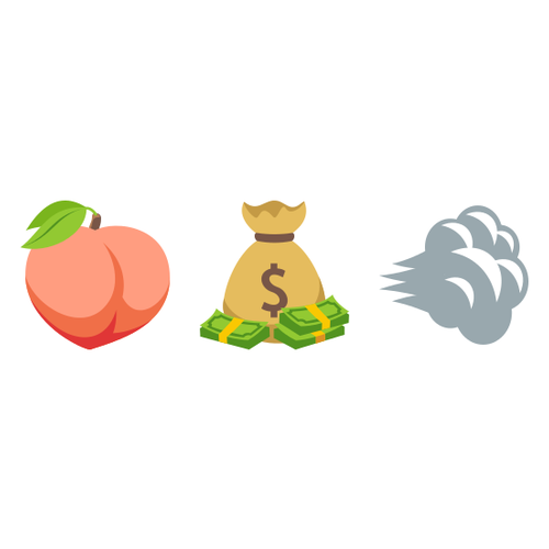 🍑💰💨 Emoji Domain EmojiOne rendering