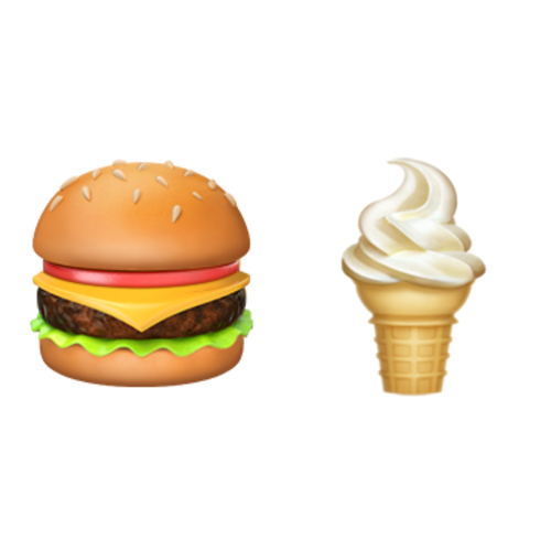 🍔🍦 Emoji Domain iOS rendering