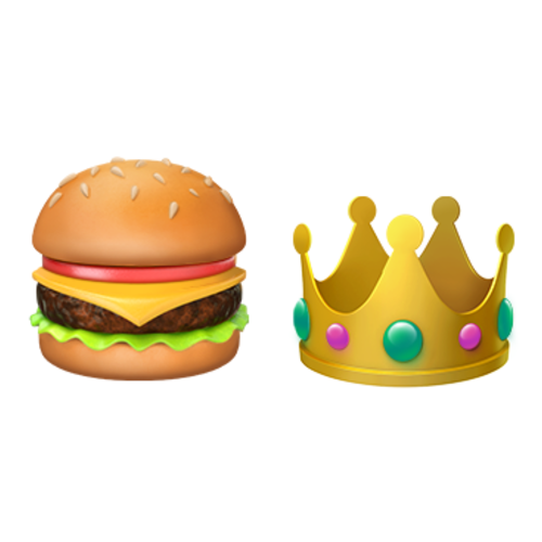 🍔👑 Emoji Domain iOS rendering
