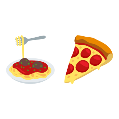 🍝🍕 Emoji Domain EmojiOne rendering
