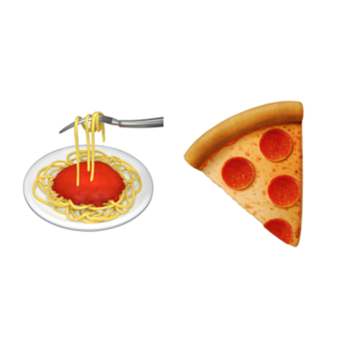 🍝🍕 Emoji Domain iOS rendering