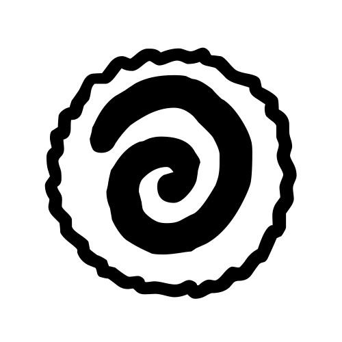 🍥 Emoji Domain black and white Symbola rendering