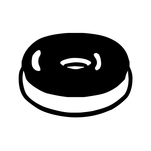 🍩 Emoji Domain black and white Symbola rendering