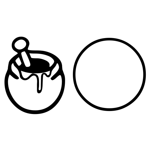 🍯🌕 Emoji Domain black and white Symbola rendering