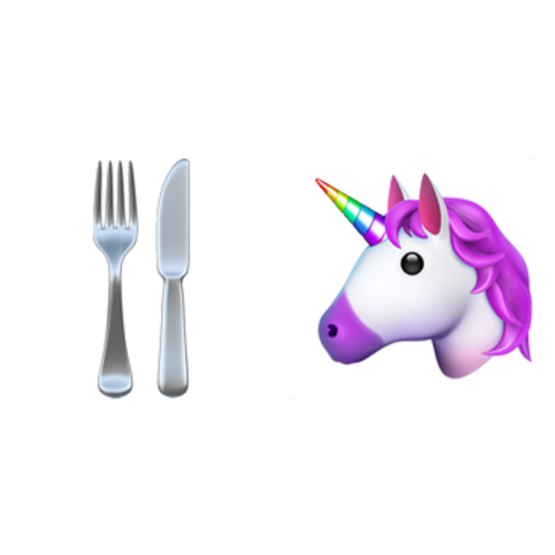 🍴🦄 Emoji Domain iOS rendering