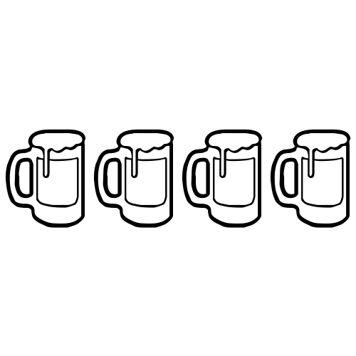 🍺🍺🍺🍺 Emoji Domain black and white Symbola rendering
