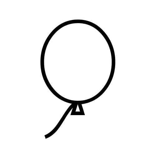 🎈 Emoji Domain black and white Symbola rendering