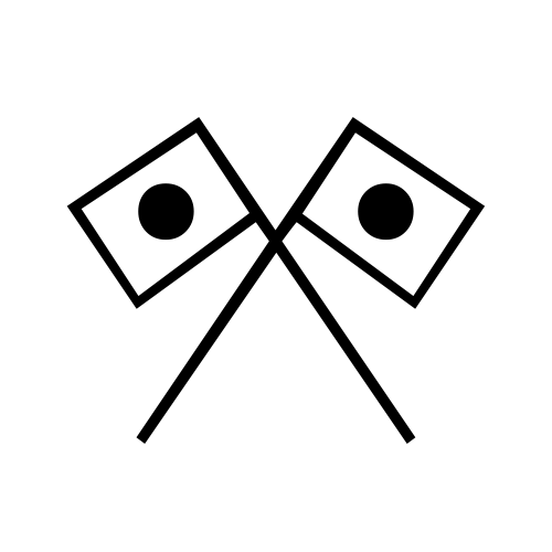 🎌 Emoji Domain black and white Symbola rendering