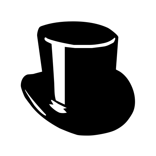 🎩 Emoji Domain black and white Symbola rendering