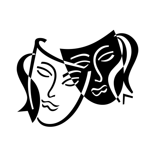 🎭 Emoji Domain black and white Symbola rendering