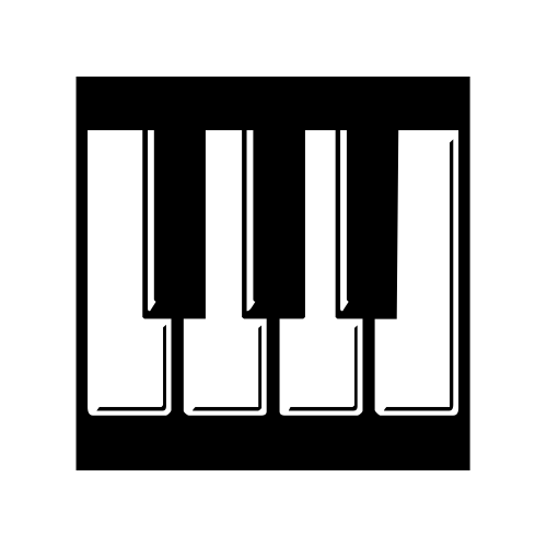 🎹 Emoji Domain black and white Symbola rendering