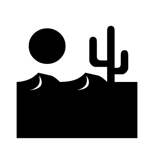 🏜 Emoji Domain black and white Symbola rendering