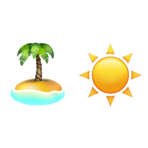 🏝☀ Emoji Domain iOS rendering