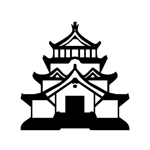 🏯 Emoji Domain black and white Symbola rendering