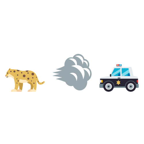 🐆💨🚓 Emoji Domain EmojiOne rendering