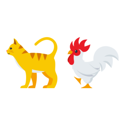 🐈🐓 Emoji Domain EmojiOne rendering