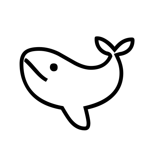 🐋 Emoji Domain black and white Symbola rendering