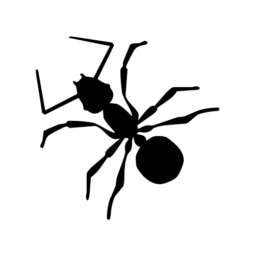 🐜 Emoji Domain black and white Symbola rendering