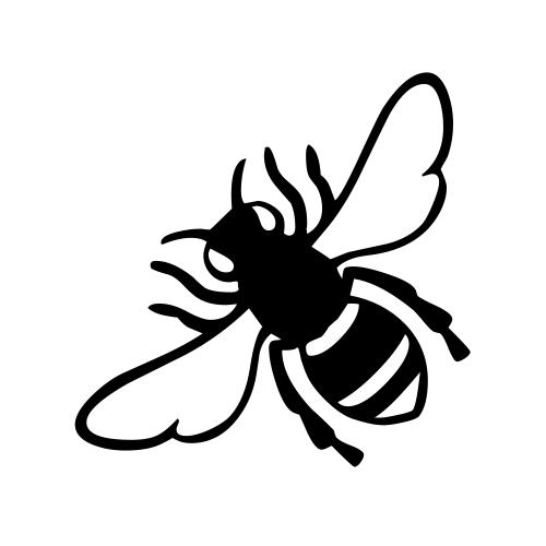 🐝 Emoji Domain black and white Symbola rendering