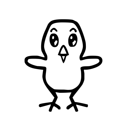 🐥 Emoji Domain black and white Symbola rendering