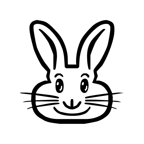 🐰 Emoji Domain black and white Symbola rendering