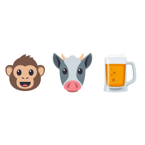 🐵🐮🍺 Emoji Domain EmojiOne rendering