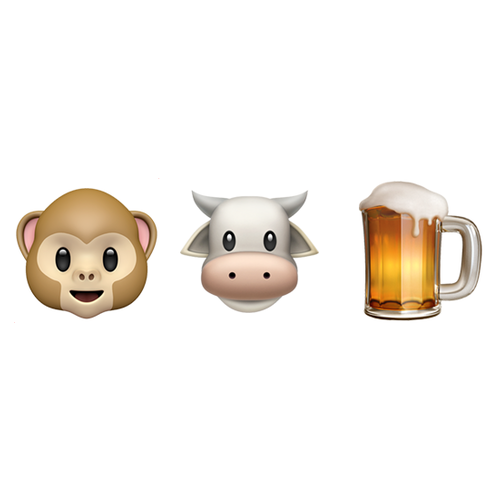🐵🐮🍺 Emoji Domain iOS rendering